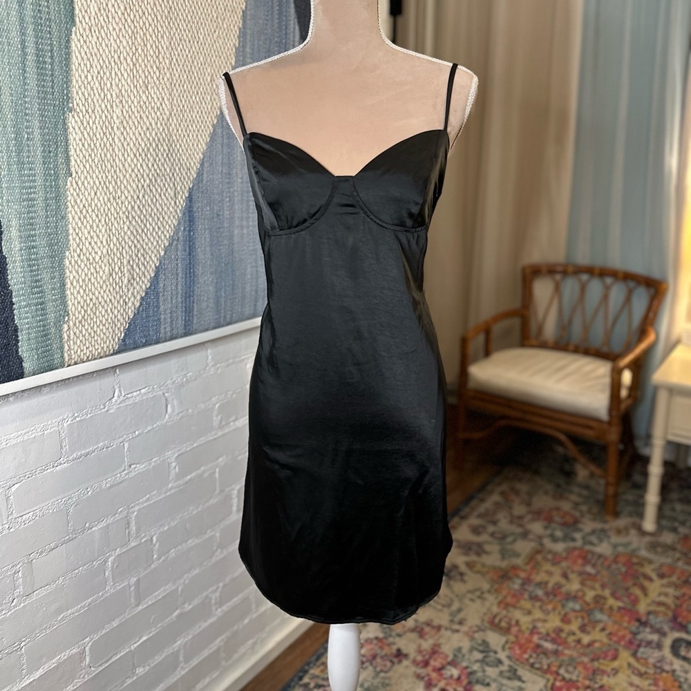 Wild Fable Black Lingerie Slip Style Mini Dress - Picture 2 of 9